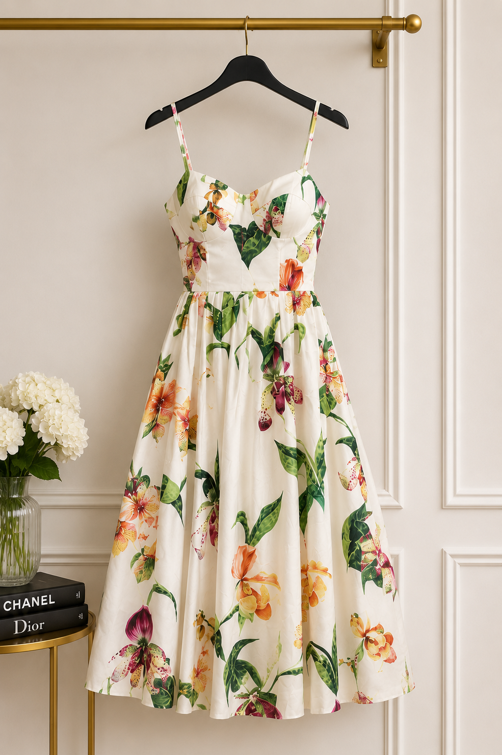 Floral Midi Dress Size S