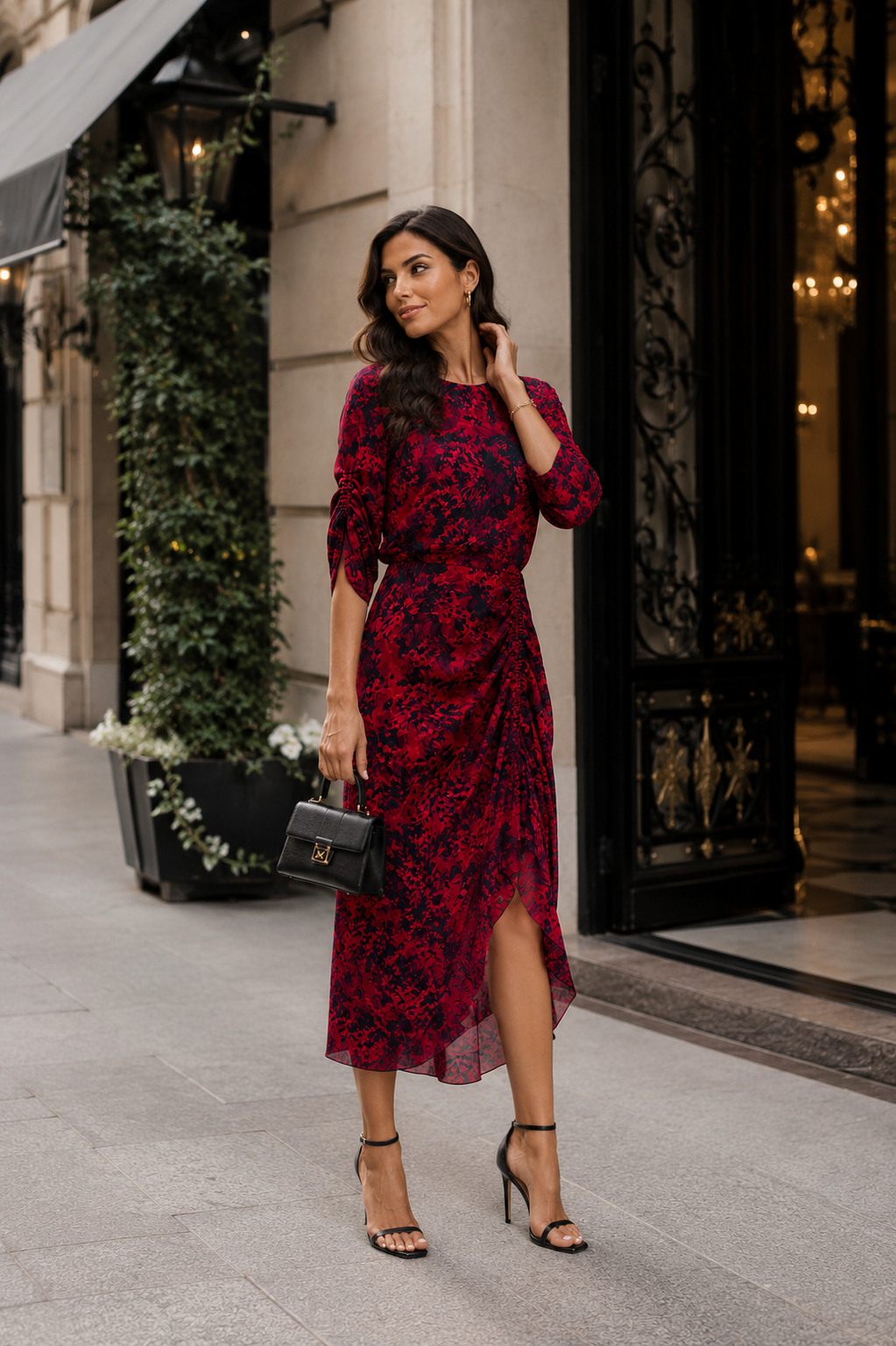 Eye-catching fitted dress