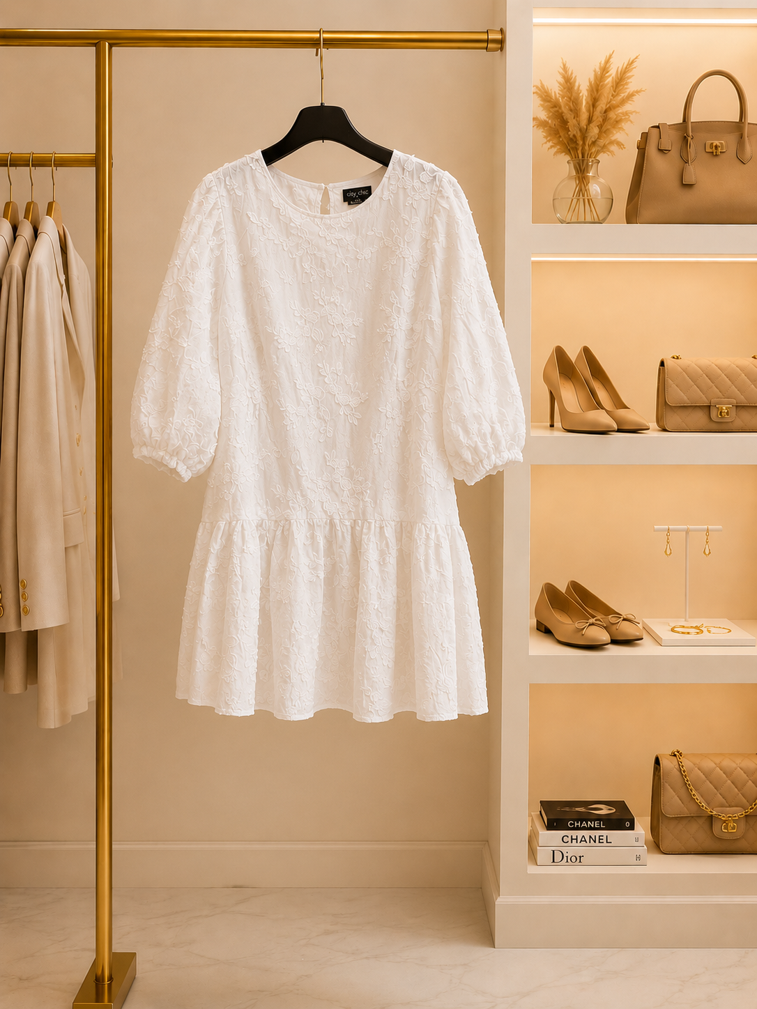 White Midi Dress