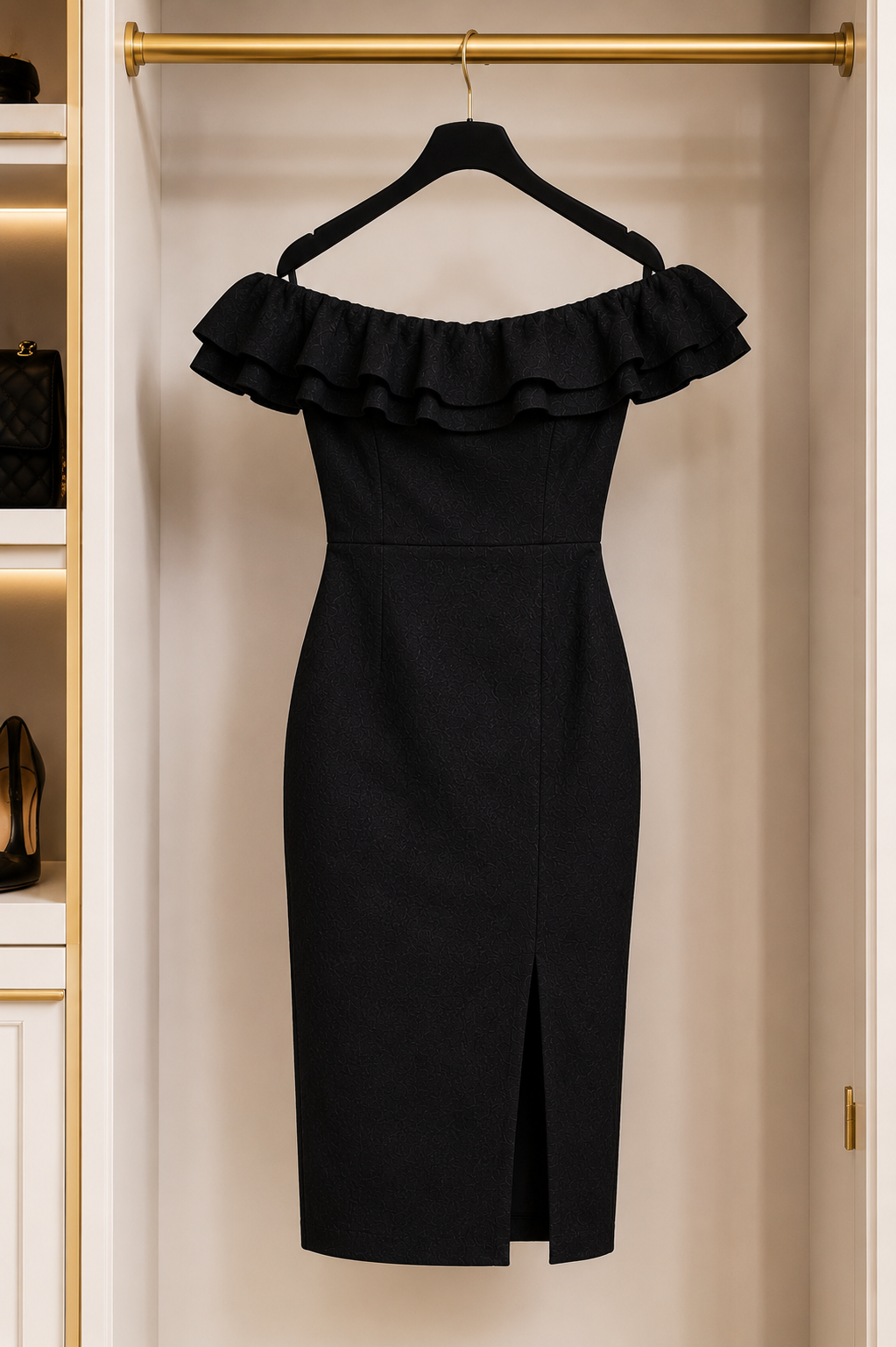 Elegant black off - Shoulder