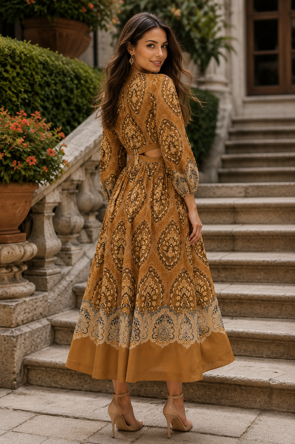 Unique boho inspired dress