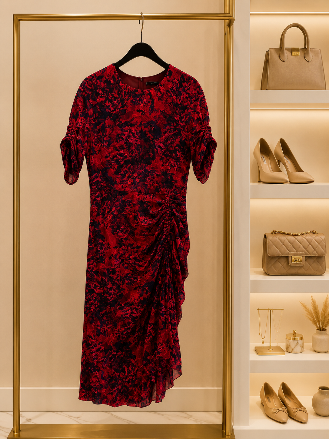 Eye-catching fitted dress