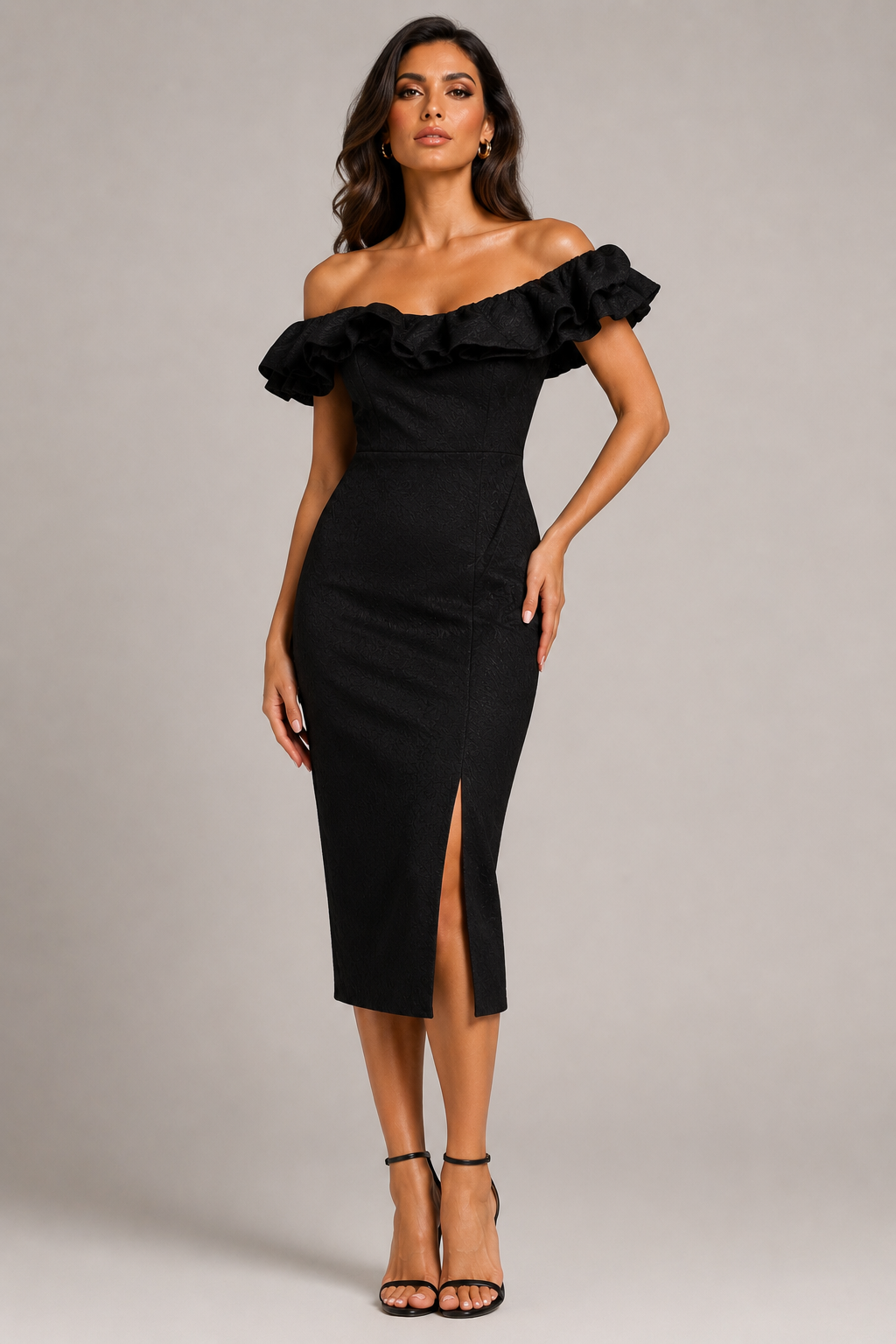Elegant black off - Shoulder