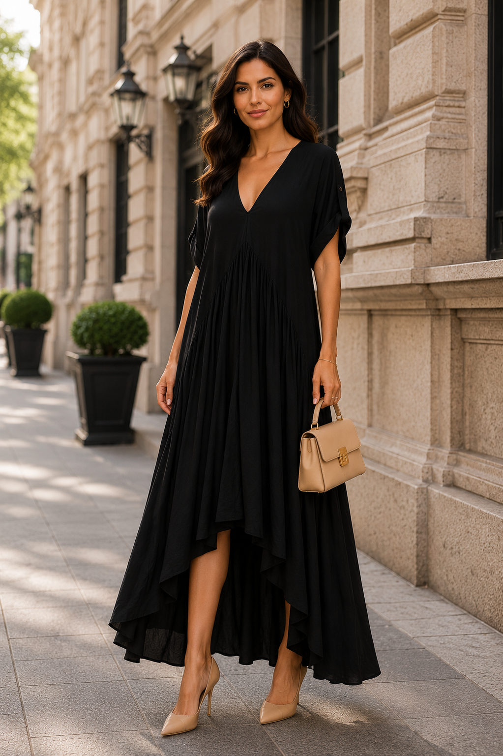 Oversized camo dress
