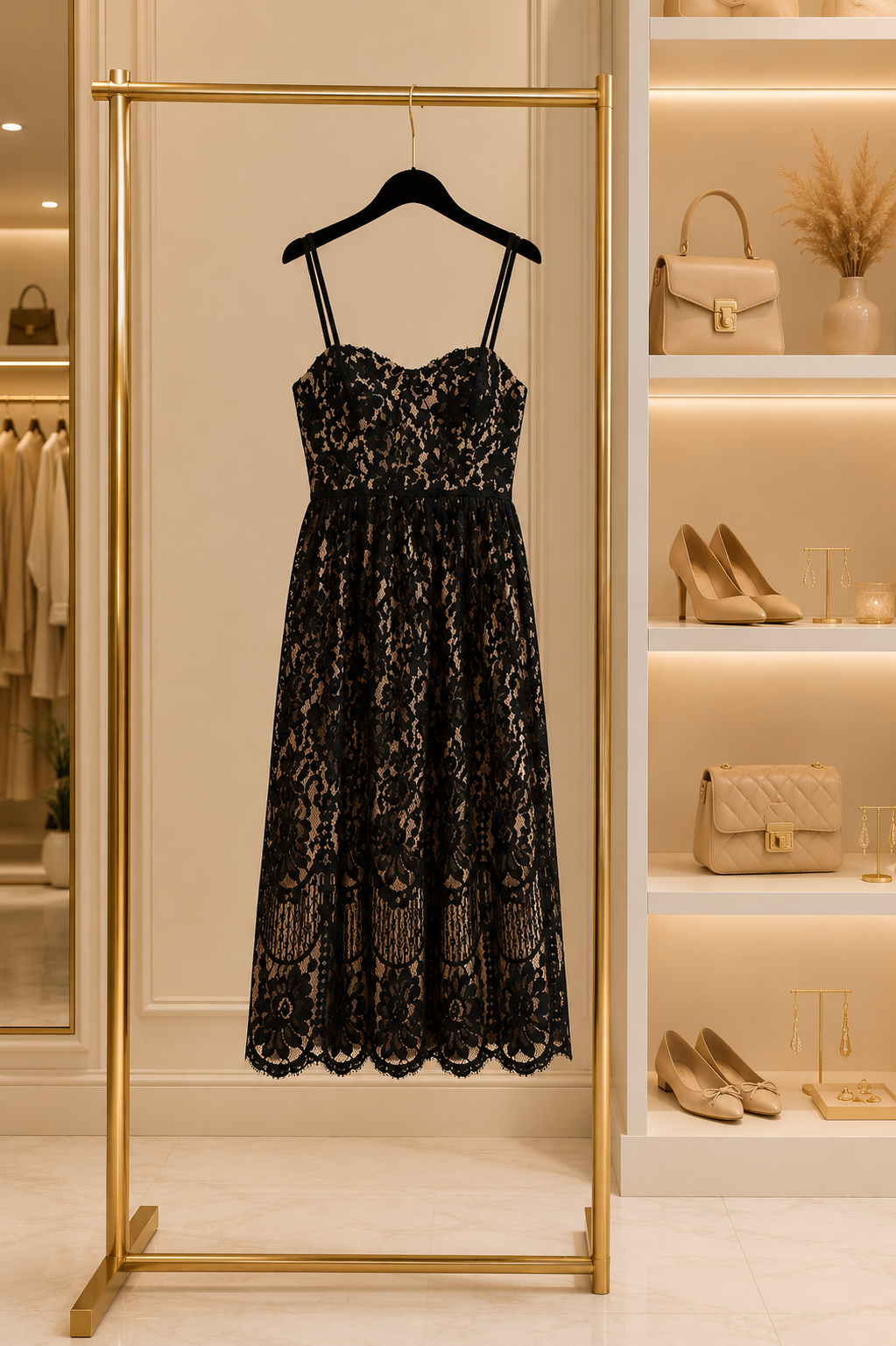 Black Lace Cocktail Dress