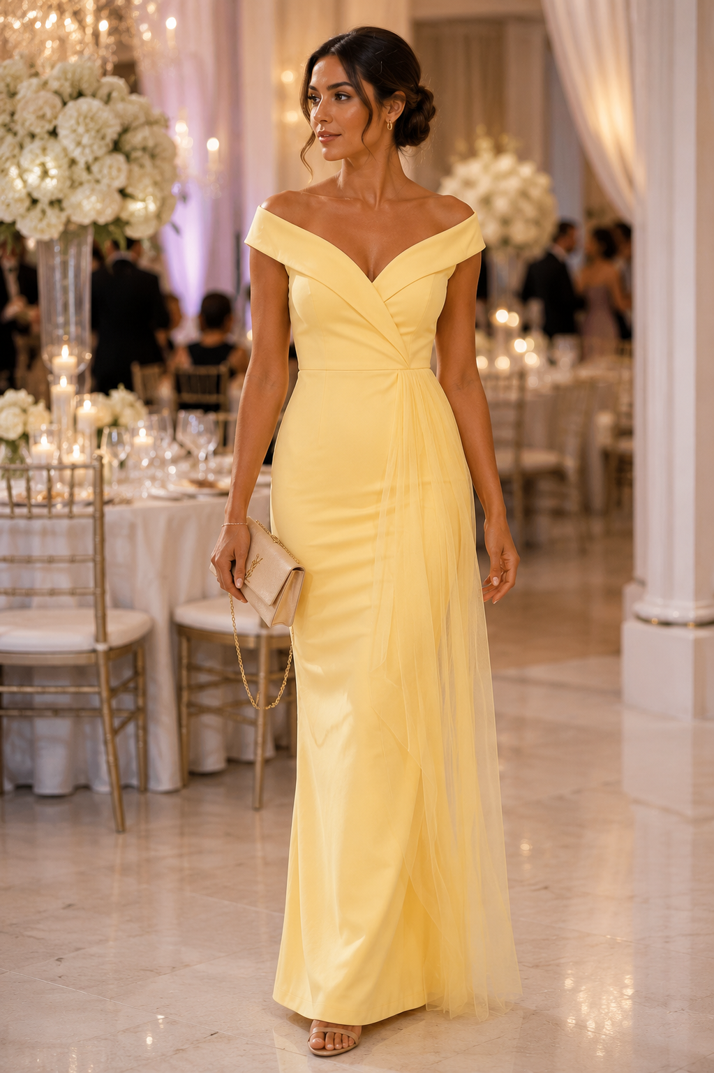 Timeless butter yellow maxi dress Size S