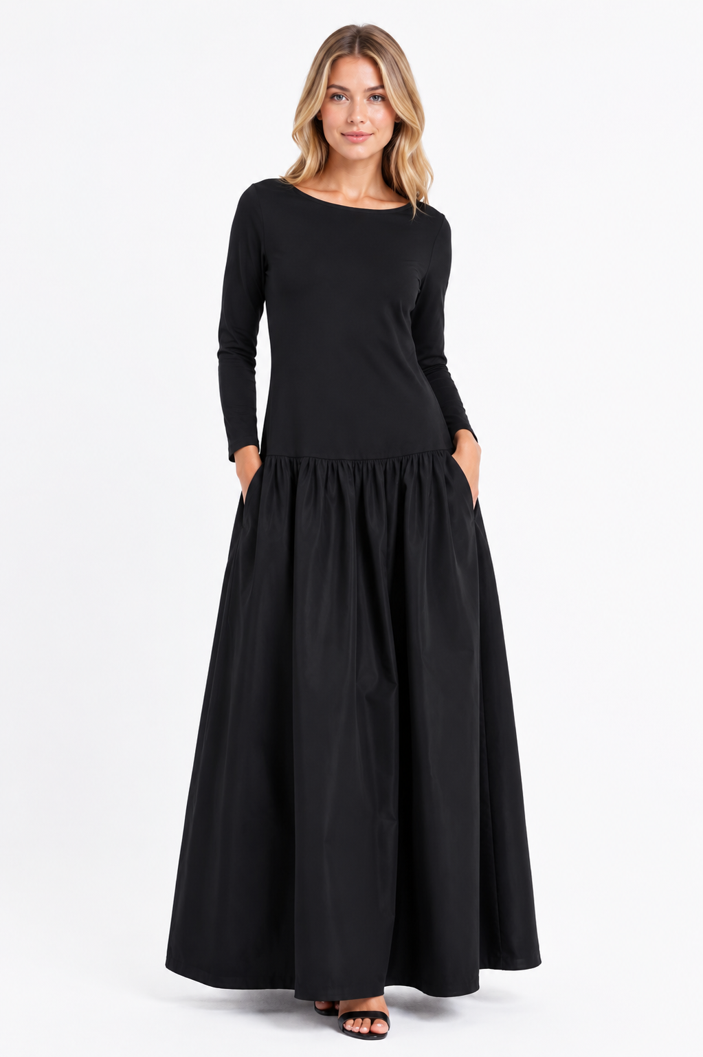 Elegant Black Maxi Dress Size 6