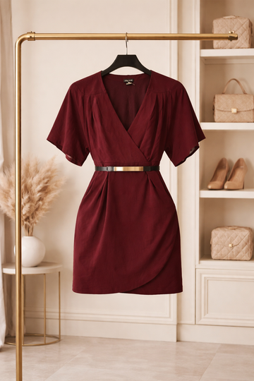 Chic rust burgundy
