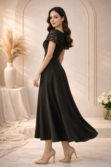 Stunning black evening gown