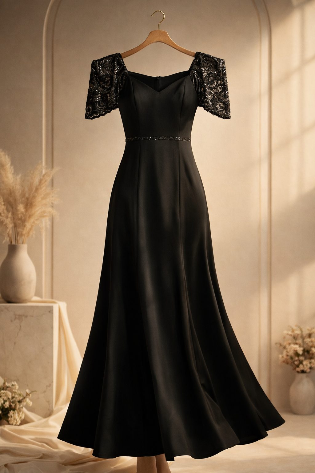 Stunning black evening gown
