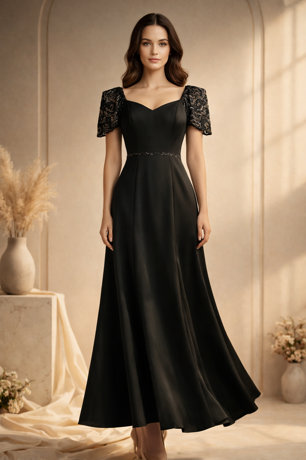 Stunning black evening gown