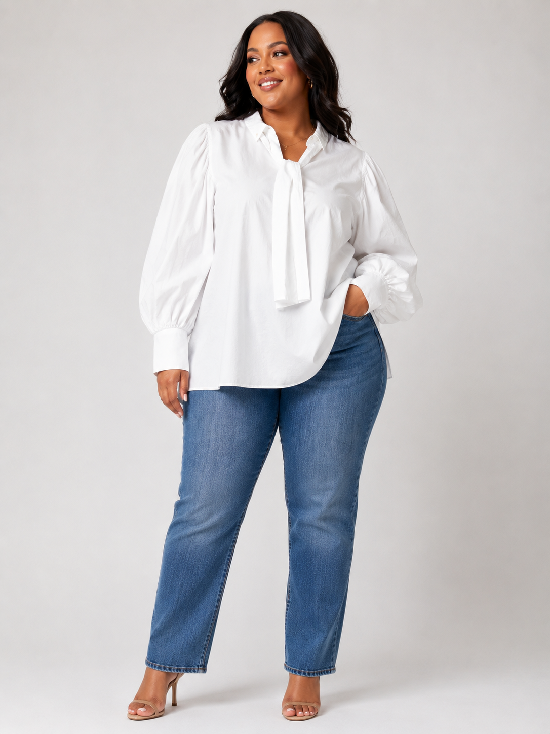 Classic White Button-Up Shirt – Size XXL