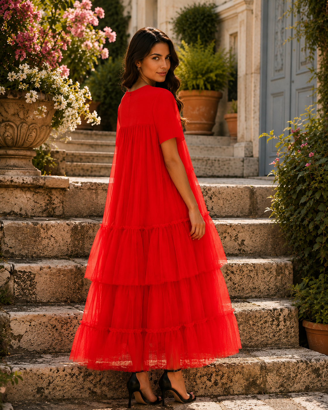 Red Tulle
