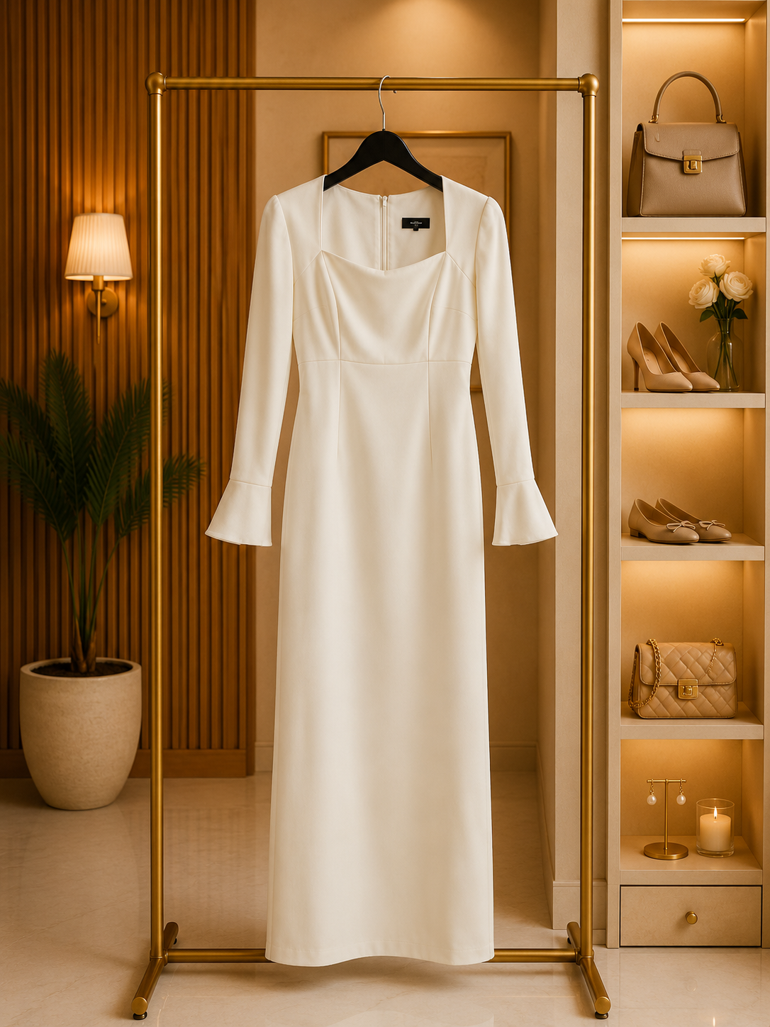 White Midi Dress