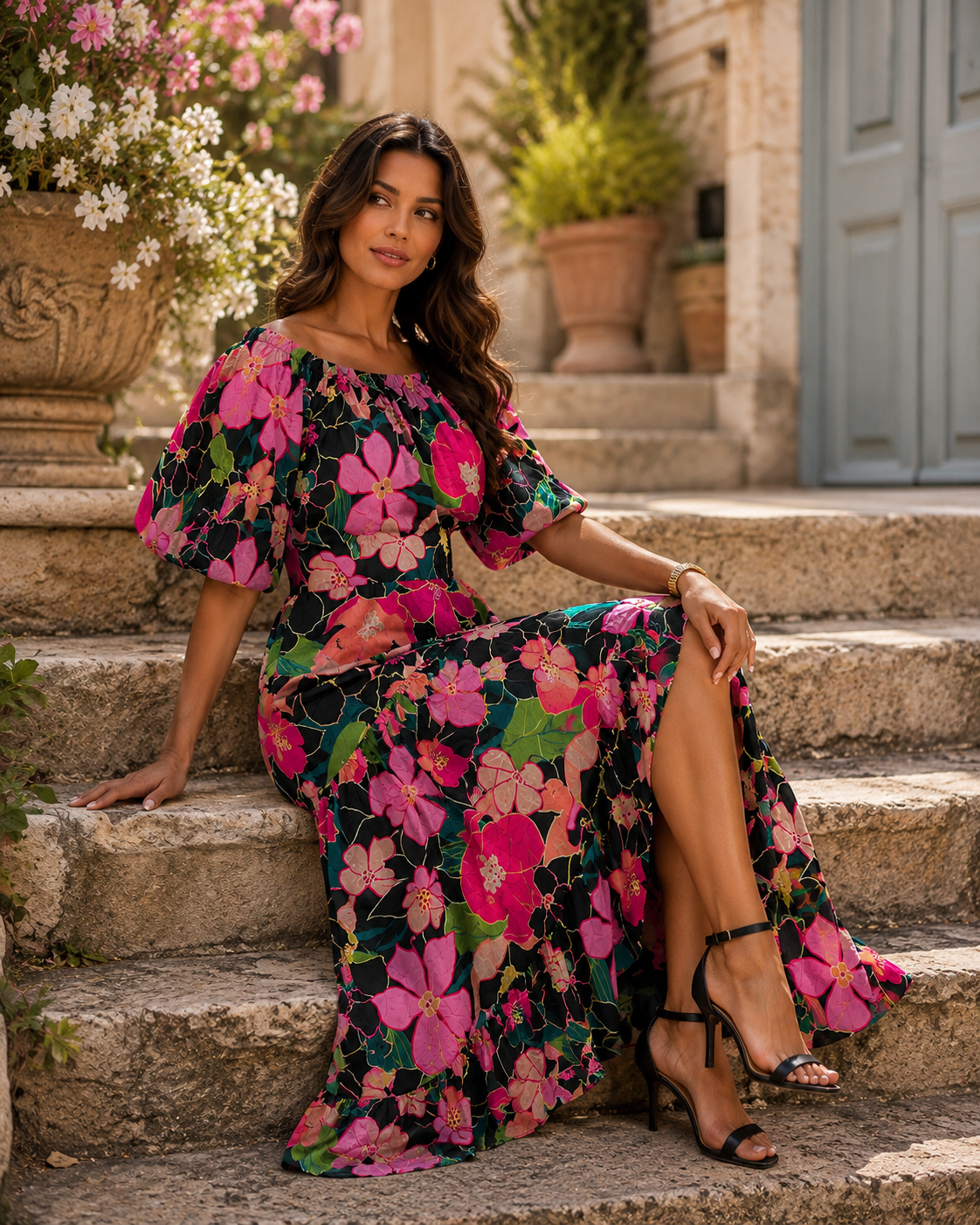 Multicolor Floral Dress
