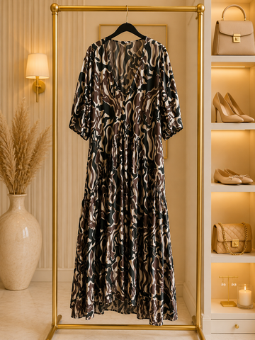 Oversized camo dress